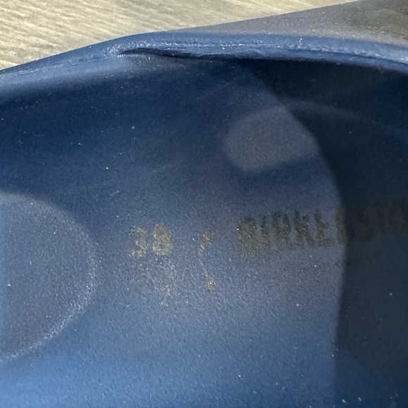 Birkenstock Navy Blue Arizona Women’s Buckle Slides (Size 38) - Picture 5 of 7